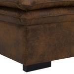 Gestoffeerde hocker Dailman Microvezel Goda: Chocoladebruin - 105 x 90 cm