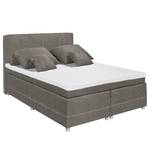 Lit boxspring Kapae Tissu Luara: Anthracite - 140 x 200cm