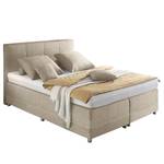 Lit boxspring Kapae Tissu Luara: Sable - 140 x 200cm