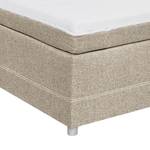 Lit boxspring Kapae Tissu Luara: Sable - 120 x 200cm