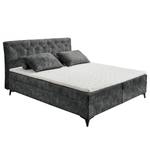 Lit boxspring Peligut Microfibre Salvo: Anthracite - Pas de tiroir de lit