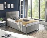 Letto boxspring Kapae Tessuto Luara: grigio - 120 x 200cm