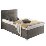 Boxspring Kapae Platweefsel Luara: Antracietkleurig - 120 x 200cm