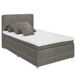 Boxspring Kapae Platweefsel Luara: Antracietkleurig - 120 x 200cm