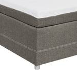 Boxspring Kapae Platweefsel Luara: Antracietkleurig - 120 x 200cm