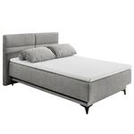 Boxspring Katalat Platweefsel Luara: Grijs - 120 x 200cm