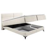 Lit boxspring Katalat Tissu Luara: Ecru - 160 x 200cm