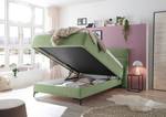 Lit boxspring Katalat Tissu Luara: Vert olive - 120 x 200cm