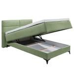 Lit boxspring Katalat Tissu Luara: Vert olive - 120 x 200cm