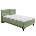 Lit boxspring Katalat Tissu Luara: Vert olive - 120 x 200cm