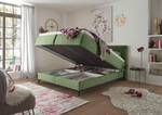 Boxspring Katalat Platweefsel Luara: Olijfgroen - 160 x 200cm