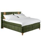 Letto boxspring Mavros Microfibra Valeria: verde muschio