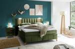 Letto boxspring Mavros Microfibra Valeria: verde muschio