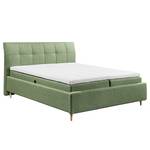 Lit boxspring Cerrave Tissu Luara: Vert olive