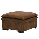 Gestoffeerde hocker Dailman Microvezel Goda: Chocoladebruin - 80 x 80 cm