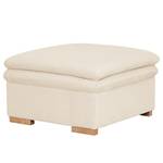 Polsterhocker Dailman Cordstoff Lola: Creme - 80 x 80 cm