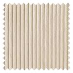 Polsterhocker Dailman Cordstoff Lola: Creme - 80 x 80 cm