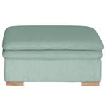 Gestoffeerde hocker Dailman Corduroy Lola: Lichtblauw - 105 x 90 cm