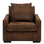 Fauteuil Lennox Microfibre Goda: Marron chocolat