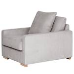 Fauteuil Lennox Velours côtelé Lola: Gris clair