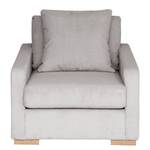 Fauteuil Lennox Velours côtelé Lola: Gris clair