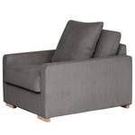 Fauteuil Lennox Velours côtelé Lola: Gris