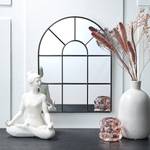 Fensterspiegel FINESTRA Eisen / Glas - Schwarz - 30 x 40 cm