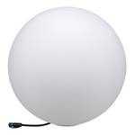 Wegeleuchte Plug & Shine Globe Kunststoff - Weiß - Durchmesser: 50 cm