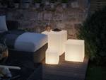 Leuchtobjekt Plug & Shine Cube Kunststoff - Weiß