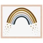 Tableau déco Scandinavian Rainbow Hêtre massif / Plexiglas - Naturel - 43 x 53 cm