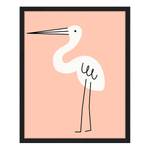 Afbeelding Modern Stork massief beukenhout/acrylglas - zwart - 43 x 53 cm