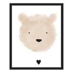 Bild Beary Love Buche Massiv / Acrylglas - Schwarz - 43 x 53 cm