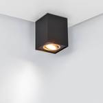 Plafondlamp Biscuit ijzer - 1 lichtbronnen - Zwart