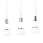 LED-plafondlamp Madison opaalglas/aluminium - Zilver - Aantal lichtbronnen: 3