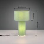 Tafellamp Bale geweven stof - 2 lichtbronnen - Groen