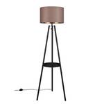 Lampadaire Colette Tissu / Fer - 1 ampoule - Marron café