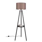 Lampadaire Colette Tissu / Fer - 1 ampoule - Marron café