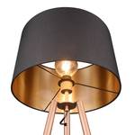 Lampadaire Colette Tissu / Fer - 1 ampoule - Noir