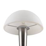 Lampe LED Canaria Verre opalin / Fer - 1 ampoule - Nickel mat