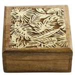 Scrigno GOLDEN JUNGLE Legno di mango - 14 x 14 cm