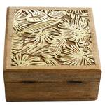 Scrigno GOLDEN JUNGLE Legno di mango - 17 x 17 cm