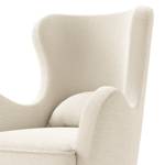 Fauteuil à oreilles Pocicos Tissu Bouclé Anouk: Crème