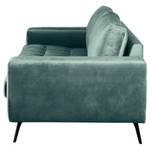 3-Sitzer Sofa Pruneda Samt Tomi: Petrol