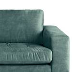 3-Sitzer Sofa Pruneda Samt Tomi: Petrol