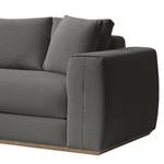 Ecksofa Palabra Chenille Marisa: Anthrazit - Longchair davorstehend links