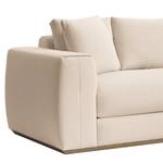 Ecksofa Palabra Chenille Marisa: Creme - Longchair davorstehend rechts