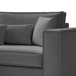 Ecksofa Mediona Webstoff Carde: Dunkelgrau - Breite: 235 cm - Longchair davorstehend links