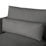 Ecksofa Colladas Webstoff Carde: Dunkelgrau - Longchair davorstehend rechts