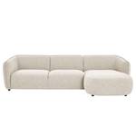 Hoekbank Betano 2,5-zits + chaise long. Structuurstof Oana: Beige