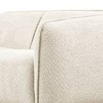 Ecksofa Betano 2,5-Sitzer mit Longchair Bouclé Stoff Anouk: Creme